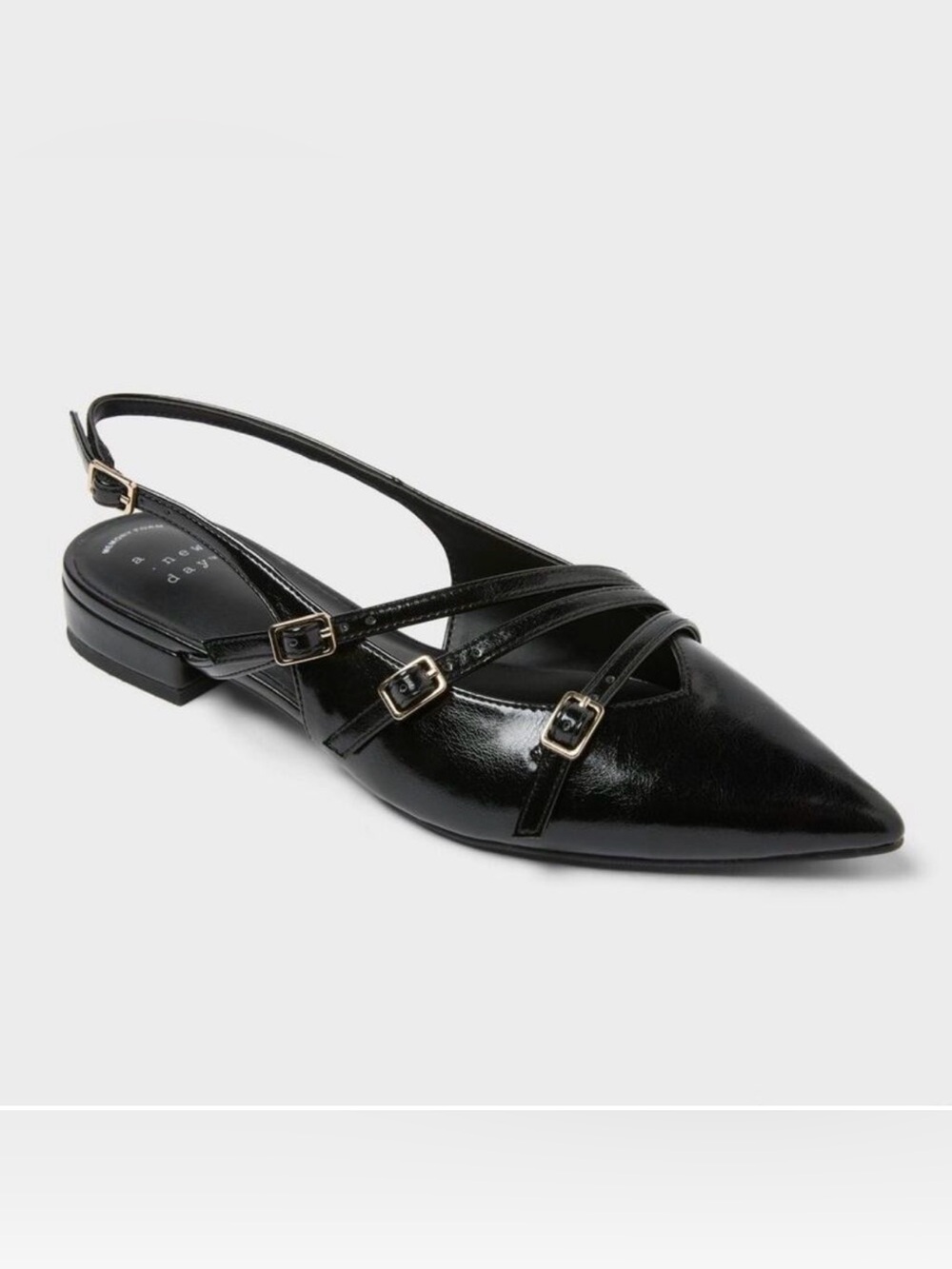 A New Day - Women's Twiggy Multi Buckle Flats size 9 1/2
